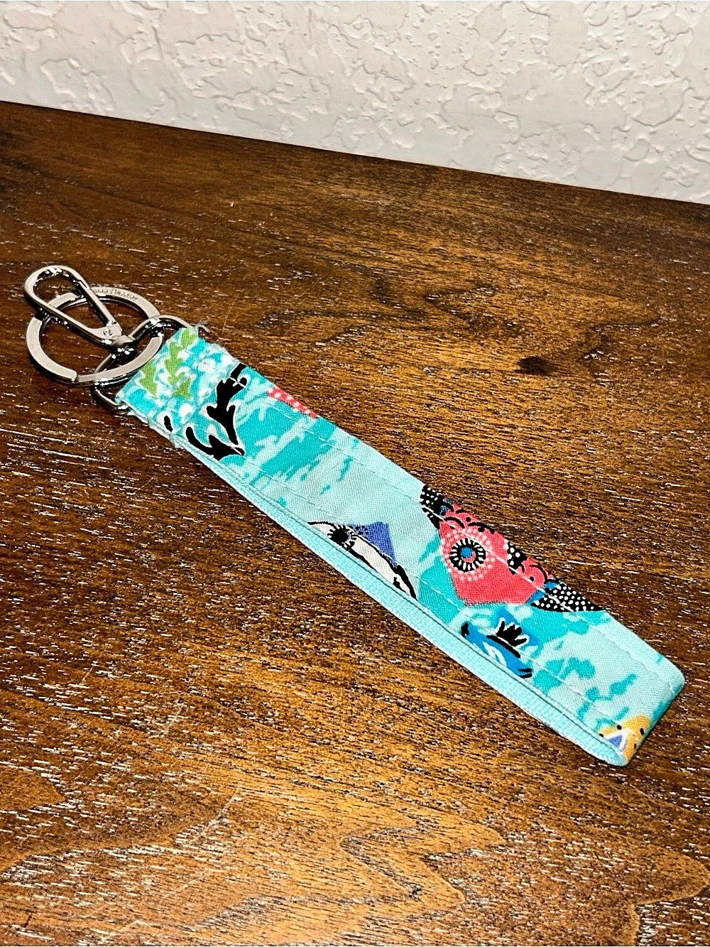 Vera Bradley Wide Lanyard Wristlet Keychain
